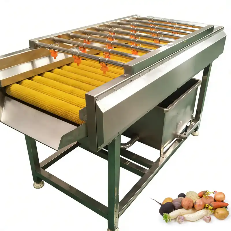 Brush roller spray cleaning machine