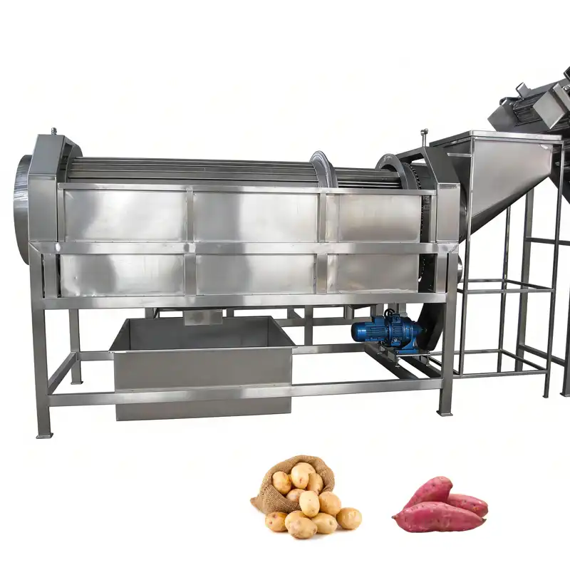 Vegetable drum cleaning machine